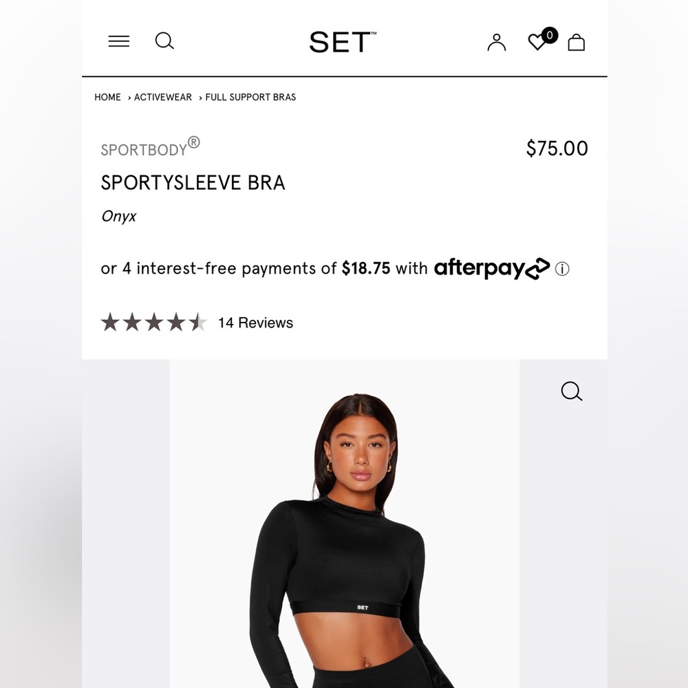 Set Active SportBody SportySleeve Color Oxford Size M